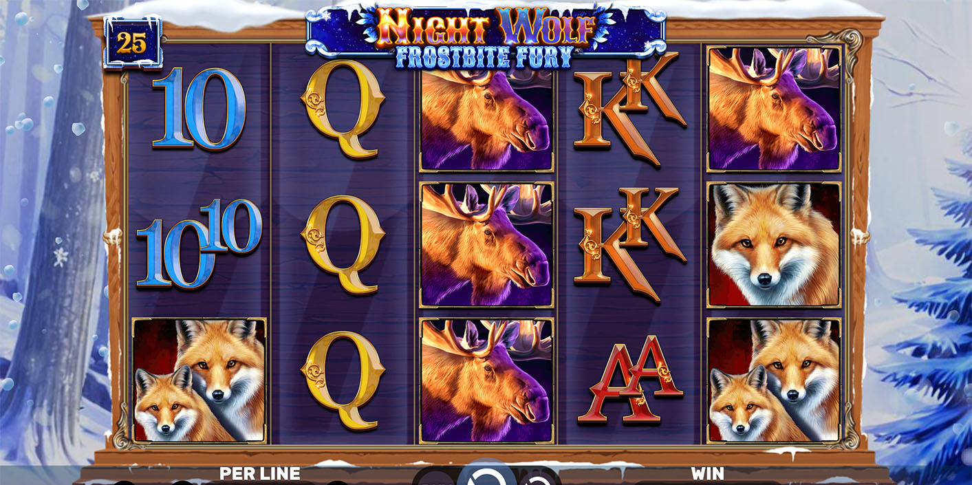 Spinomenal - Night Wolf - Frostbite Fury Slot Gameplay - Play.co.za