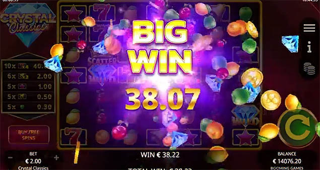 Booming Games - Crystal Classics Big Win - Play.co.za