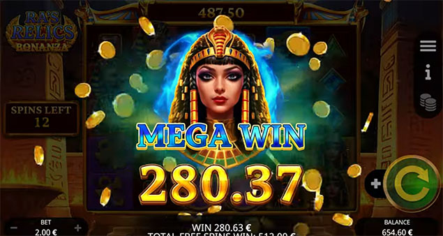 Booming Games - Ra's Relics Bonanza Mega Win - Play.co.za