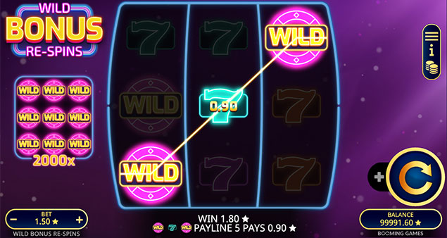 Booming Games - Wild Bonus Re-Spins Win 2 - Play.co.za