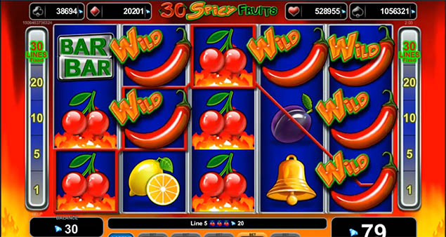 EGT Digital - 30 Spicy Fruits Win - Play.co.za