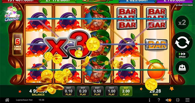 EGT Digital - Leprechaun Hot Win x3 - Play.co.za