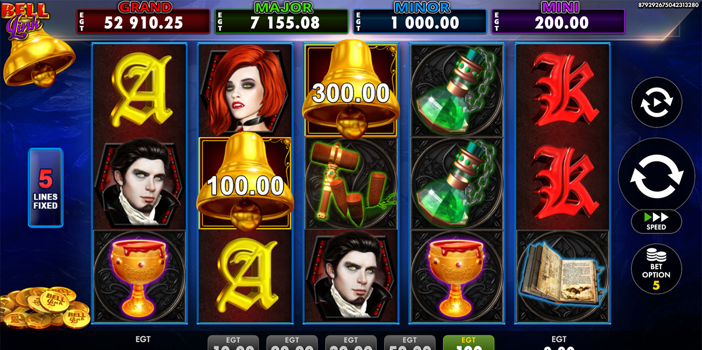 EGT Digital - Vampire Night Bell Link Slot Gameplay - Play.co.za