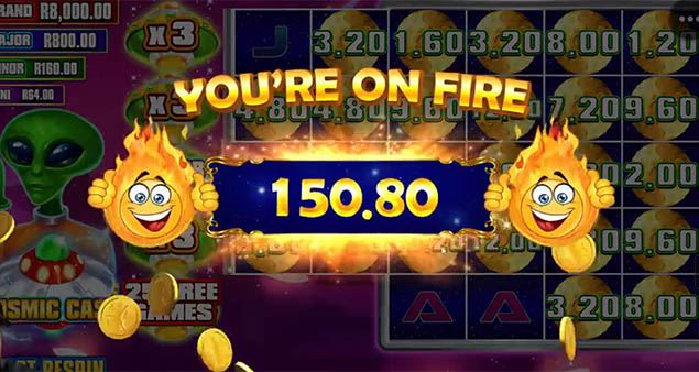 Pragmatic Play - Cosmic Cash You're on fire - Play.co.za