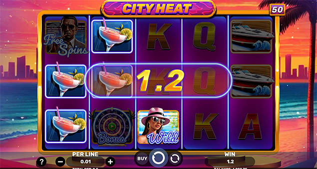 Spinomenal - City Heat Win - Play.co.za