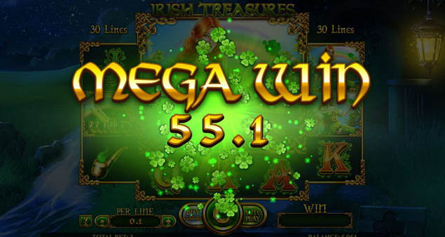 Spinomenal - Irish Treasures Mega Win - Play.co.za