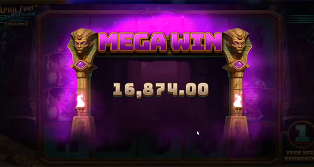 Betsoft - April Fury and the Chamber of Scarabs Mega Win - Play.co.za