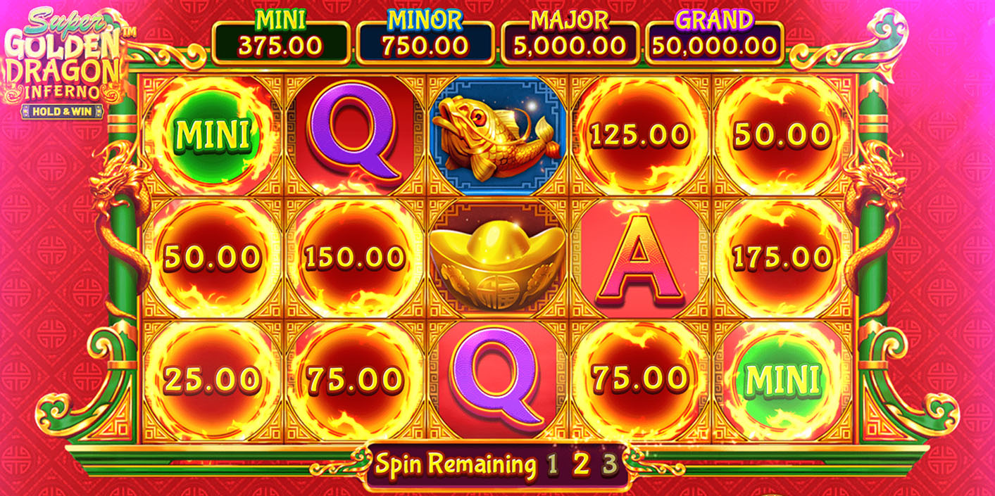 Betsoft - Super Golden Dragon Inferno Hold & Win Bonus - Play.co.za