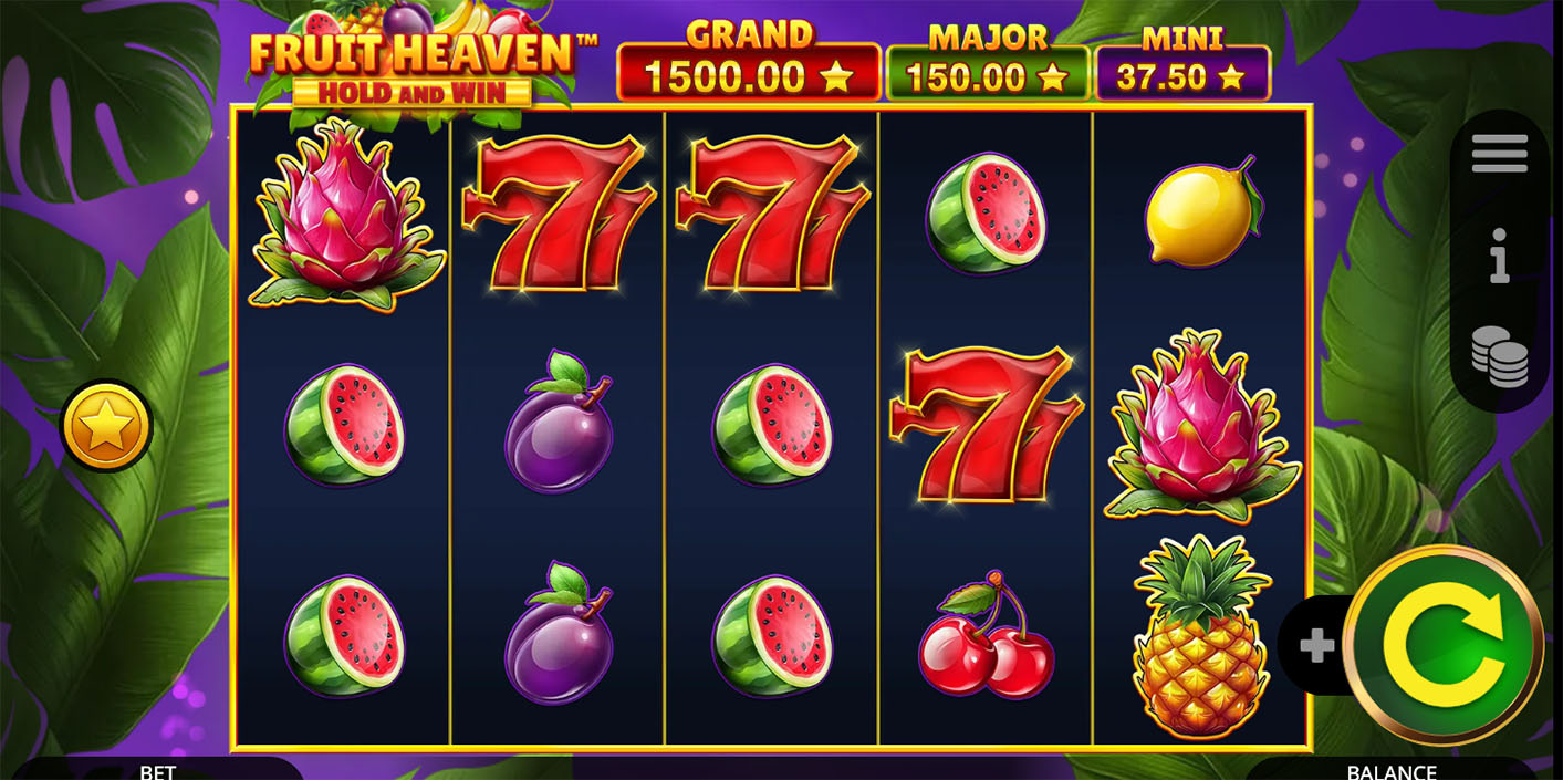 Booming Games - Fruit Heaven Hold and Win slot gameplay - Play.co.za