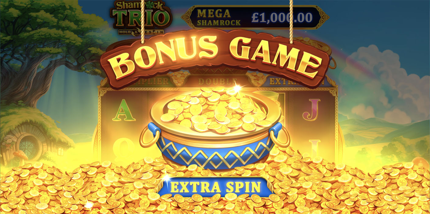 Booming Games - Shamrock Trio - Hold & Respin Bonus Game - Play.co.za