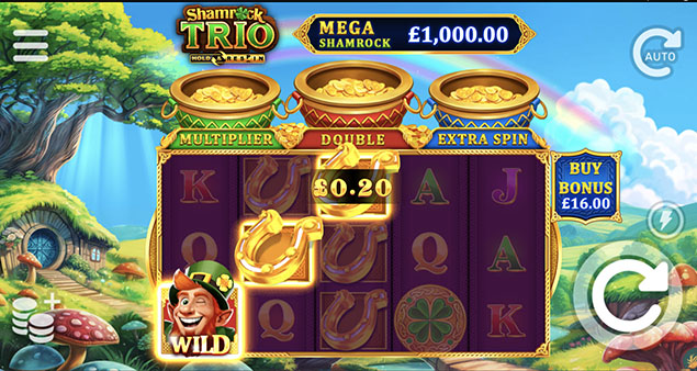 Booming Games - Shamrock Trio - Hold & Respin Slot Win - Play.co.za