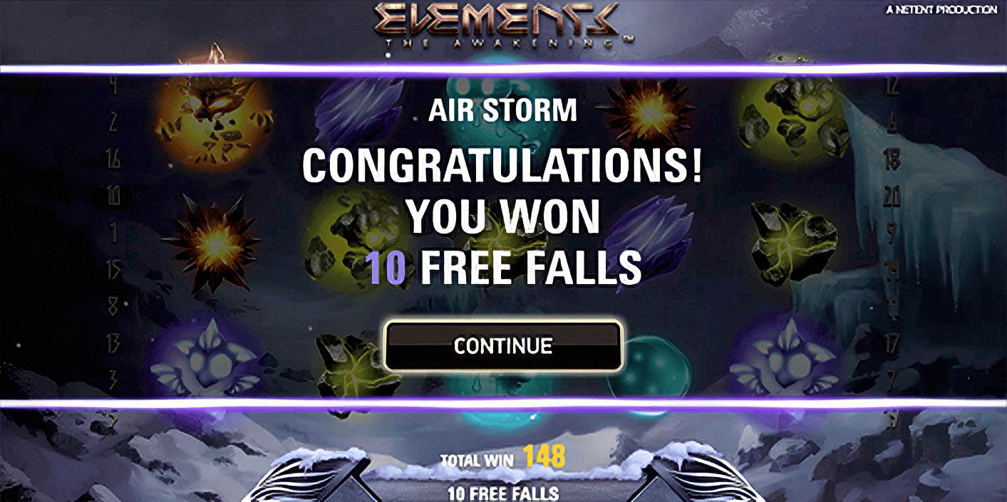 NetEnt - Elements- The Awakening Free Falls - Play.co.za