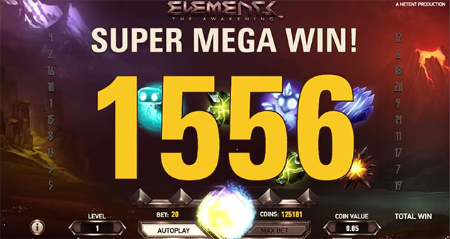 NetEnt - Elements- The Awakening Super Mega Win - Play.co.za