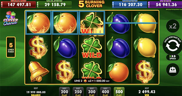 EGT Digital - 5 Burning Clover Slot Win 2 - Play.co.za
