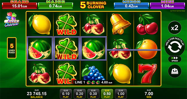 EGT Digital - 5 Burning Clover Slot Win - Play.co.za