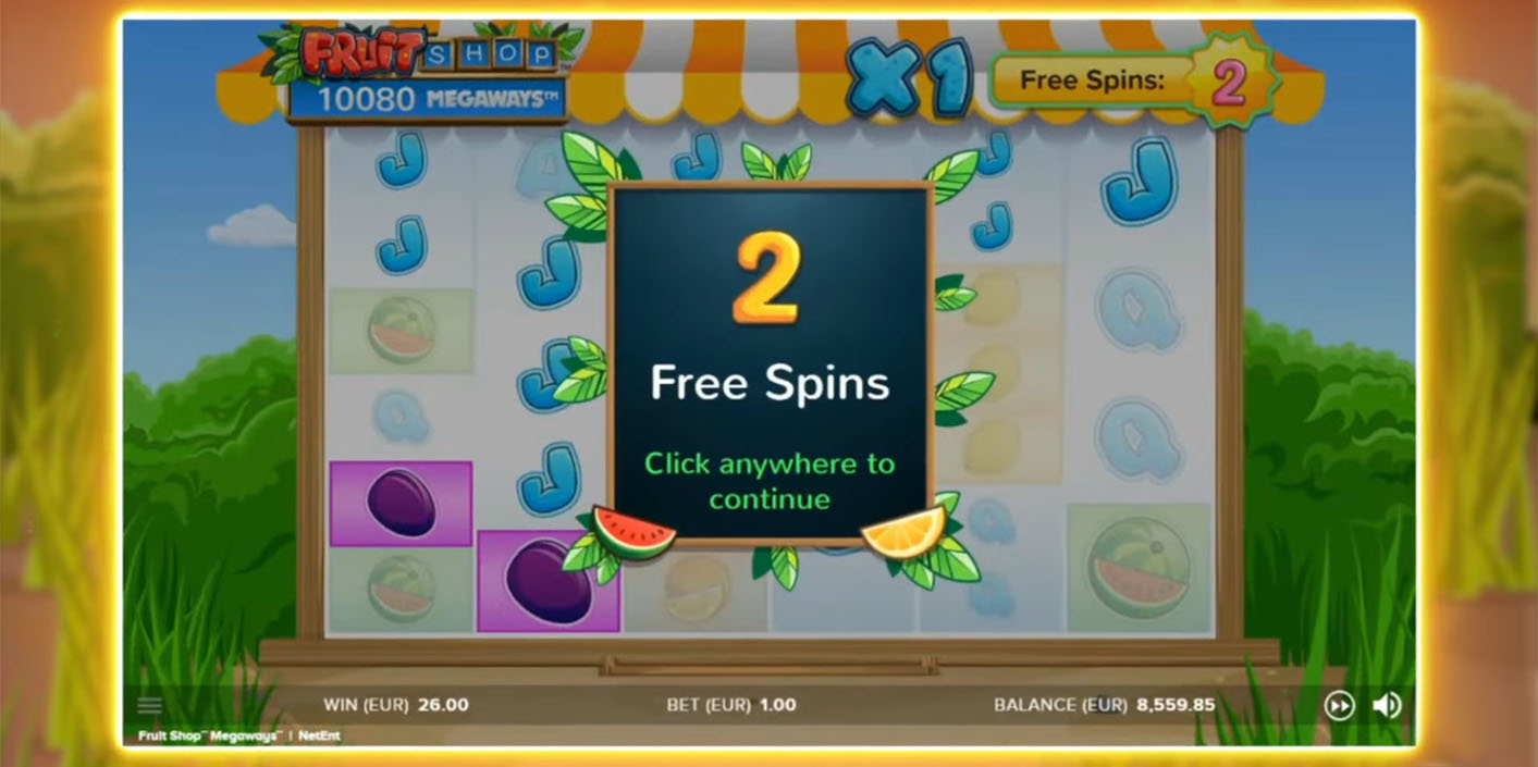 NetEnt - Fruit Shop Megaways Free Spins - Play.co.za