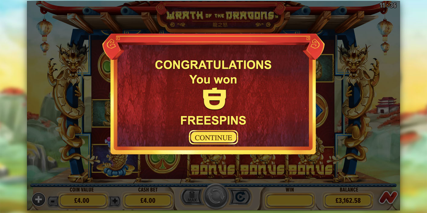 NetGaming - Wrath of the Dragons Free Spins - Play.co.za