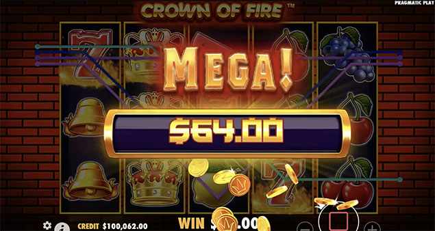 Pragmatic Play - Crown Of Fire Mega Win - Play.co.za