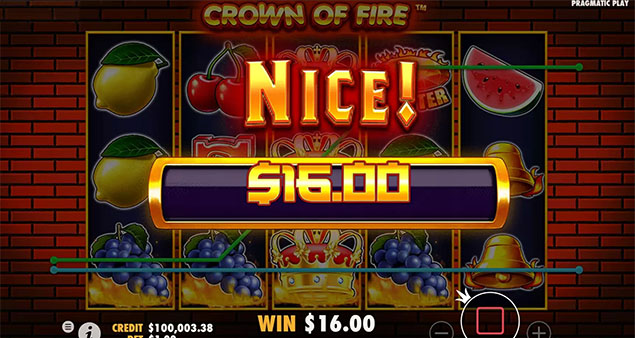 Pragmatic Play - Crown Of Fire Nice Win - Play.co.za