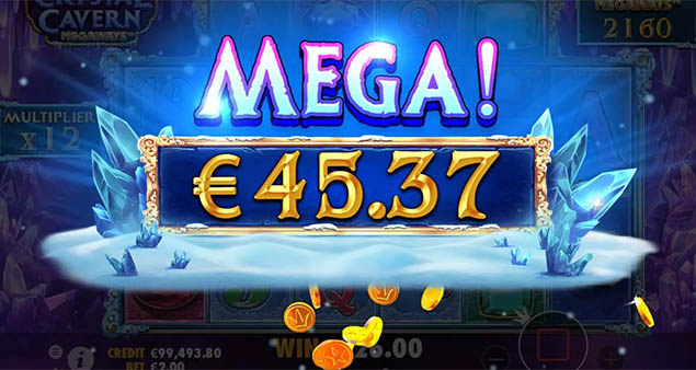 Pragmatic Play - Crystal Caverns Megaways Mega Win - Play.co.za