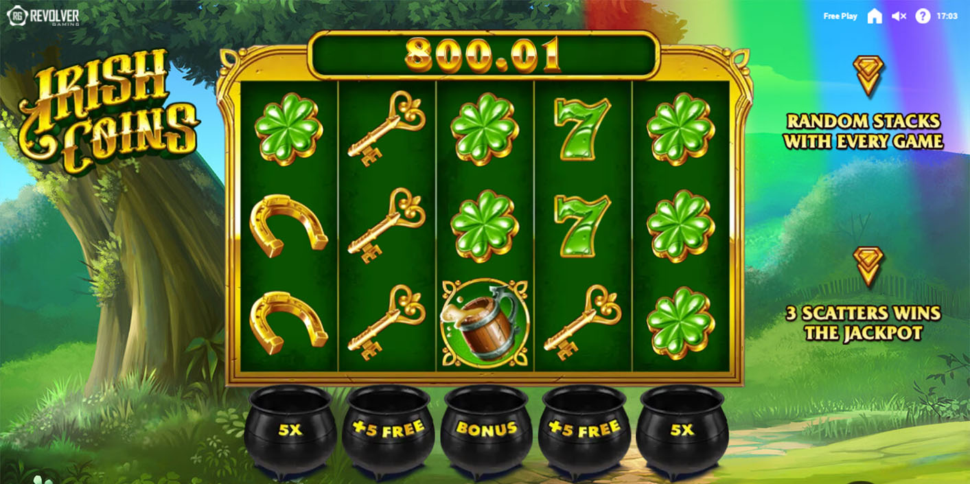 Revolver Gaming - Irish Coins Slot Gameplay - Play.co.za