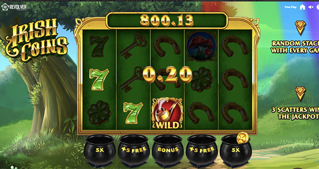 Revolver Gaming - Irish Coins Slot Win - Play.co.za