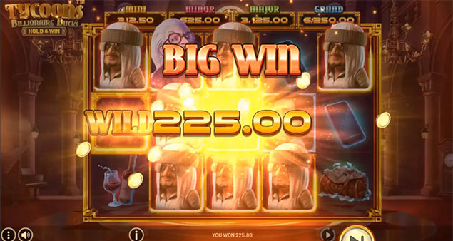 Betsoft - Tycoons- Billionaire Bucks - Hold & Win Big Win - Play.co.za