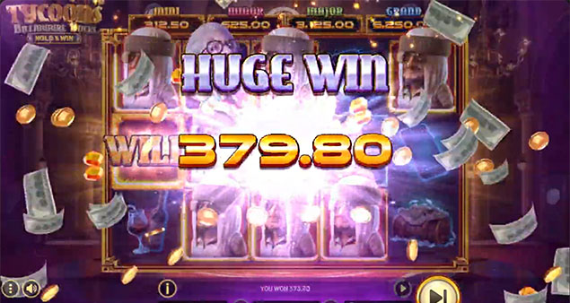 Betsoft - Tycoons- Billionaire Bucks - Hold & Win Huge Win - Play.co.za