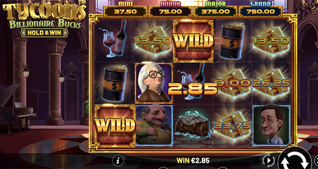 Betsoft - Tycoons- Billionaire Bucks - Hold & Win Slot Win - Play.co.za