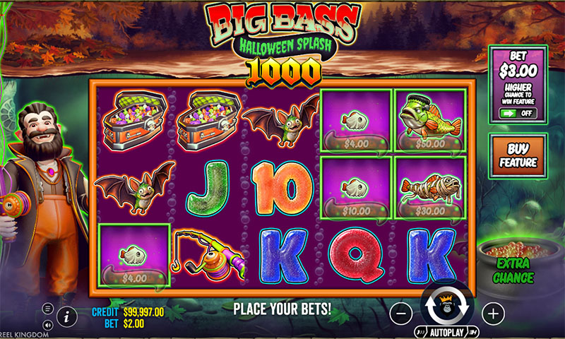 Big Bass Halloween Splash 1000 Gameplay