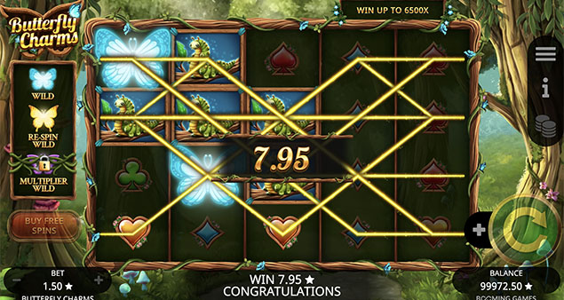 Booming Games - Butterfly Charms Slot Win - Play.co.za
