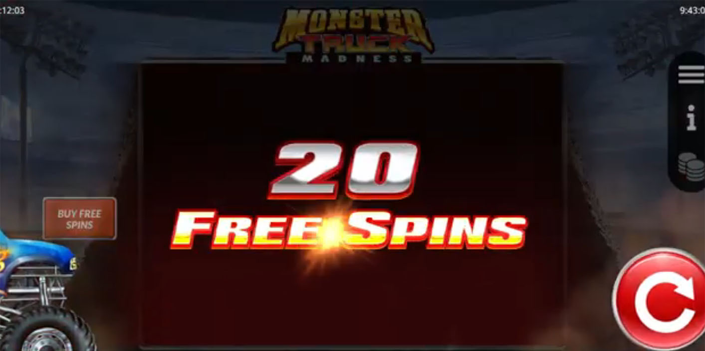 Booming Games - Monster Truck Madness Free Spins - Play.co.za