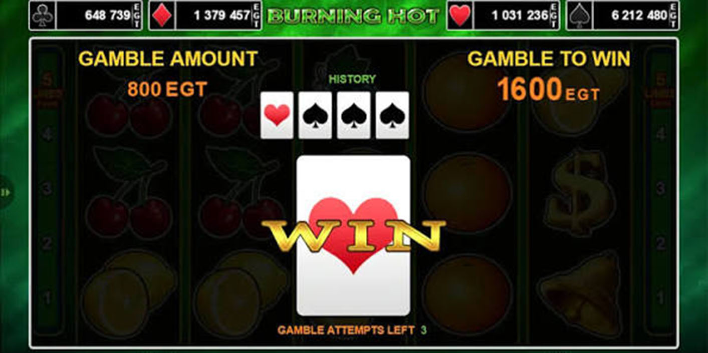 EGT Digital - Burning Hot Gamble Feature - Play.co.za