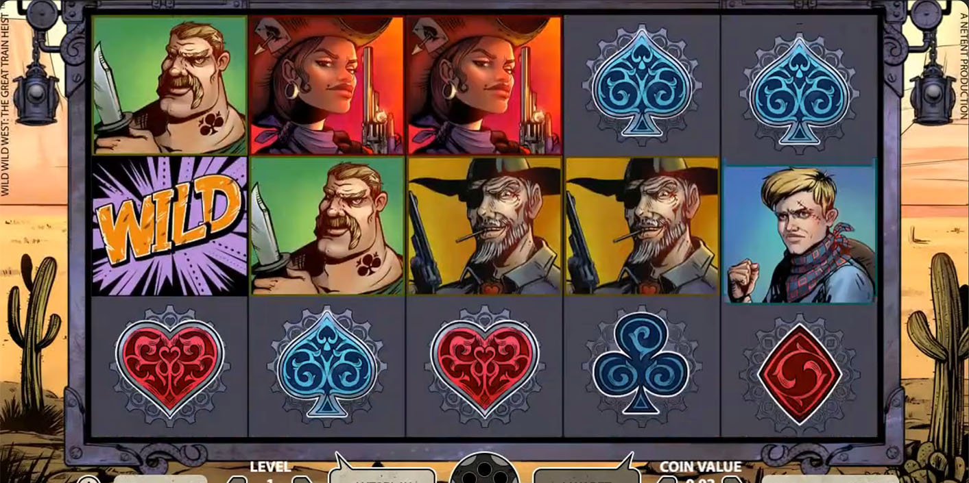 NetEnt - Wild Wild West- The Great Train Heist Slot Gameplay - Play.co.za