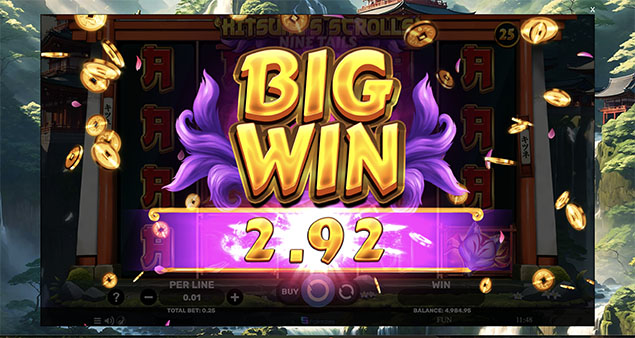 Spinomenal - Kitsune’s Scrolls – Nine Tails Big Win - Play.co.za