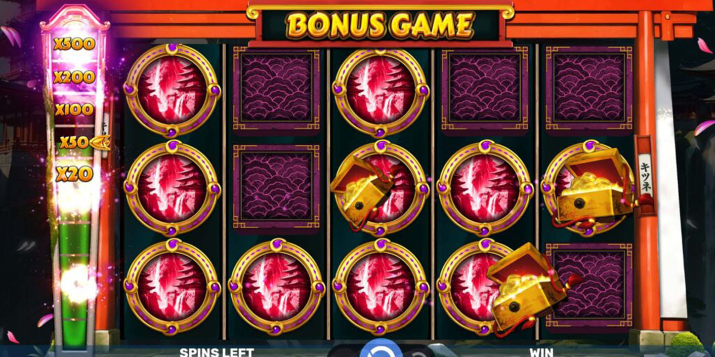 Spinomenal - Kitsune’s Scrolls – Nine Tails Bonus Game - Play.co.za