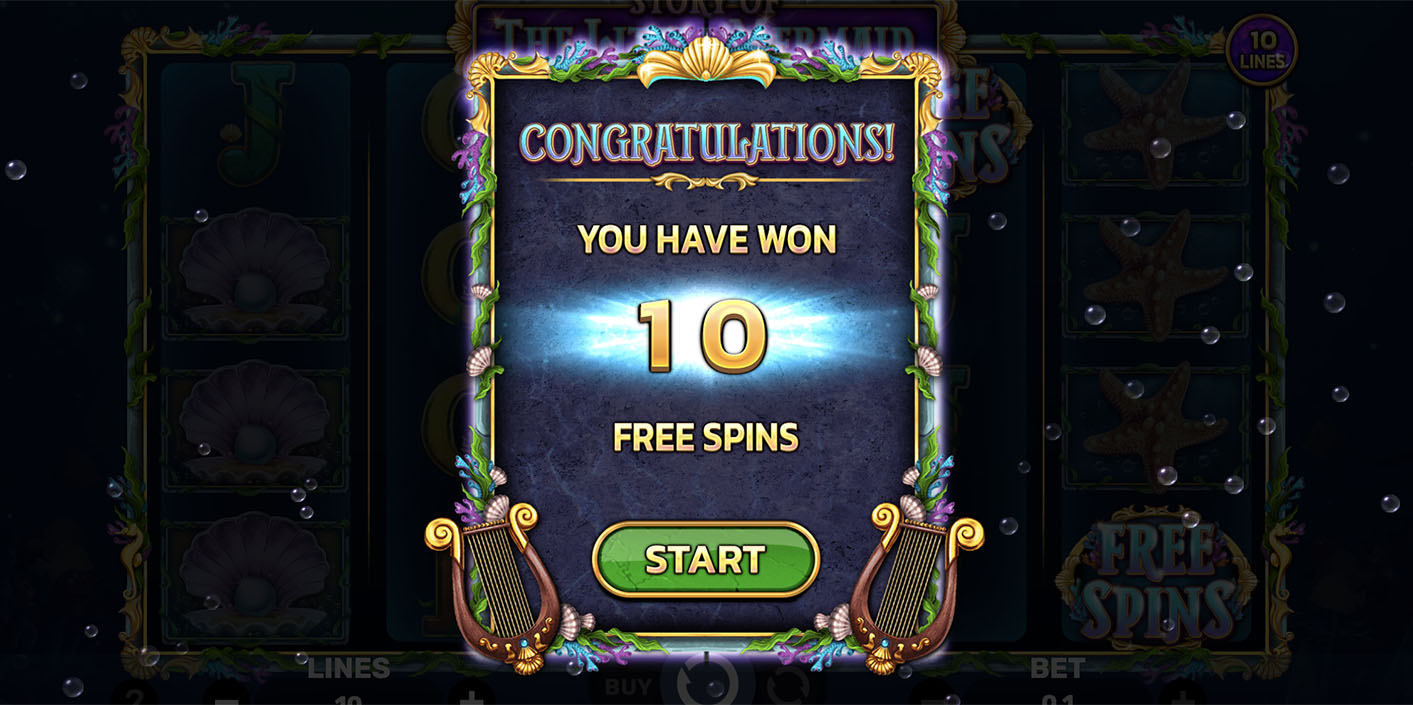 Spinomenal - Story Of The Little Mermaid Free Spins - Play.co.za