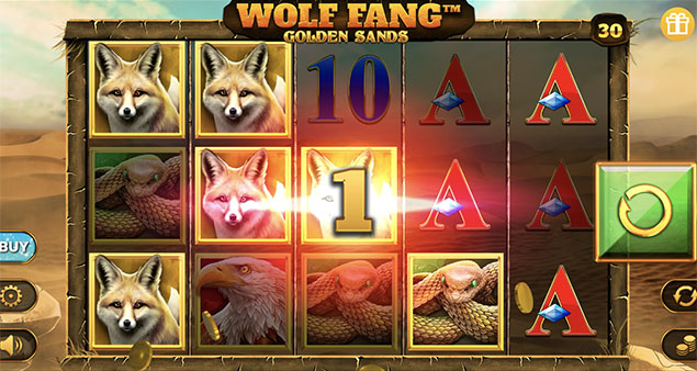 Spinomenal - Wolf Fang - Golden Sands Slot Win - Play.co.za